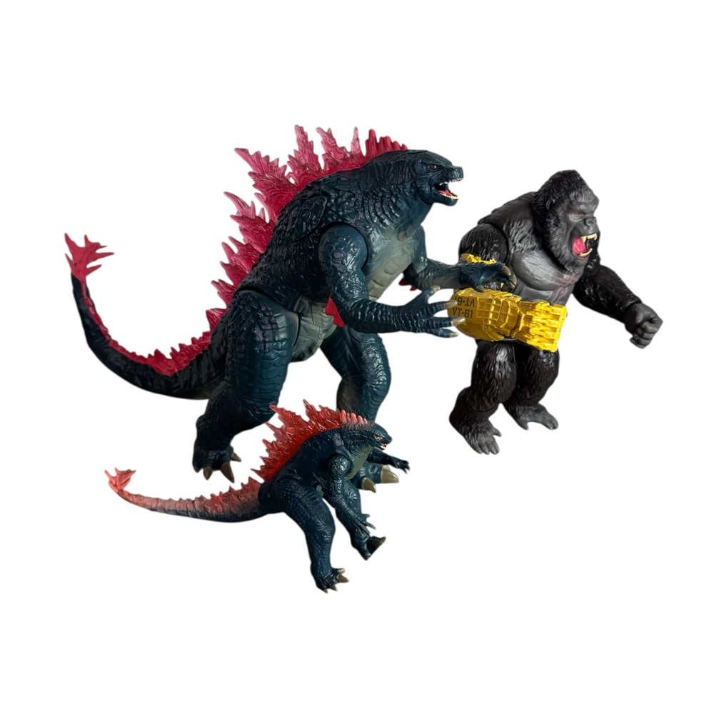 Godzilla x Kong The New Empire Action Figures King Kong 3 Figures Lot